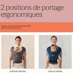 Ergobaby Porte-Bébé Embrace Soft Knit - Gris
