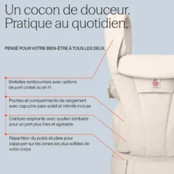 Ergobaby Porte-bébe Omni Deluxe Coton - Bleu Ciel