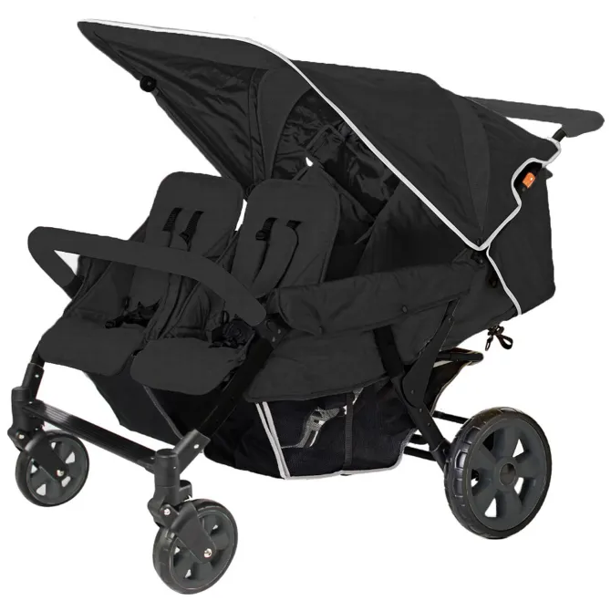 Familidoo Poussette 4 Places Lidoo Star DJ04FRL+ - Full Black