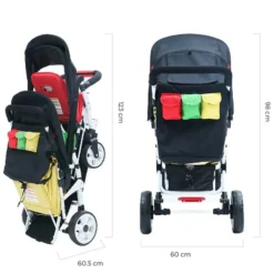 Familidoo Poussette 3 Places Lidoo H3E + Ergondrive