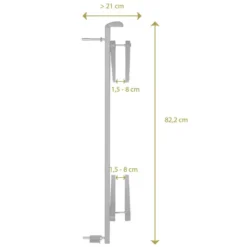 Geuther Système de Blocage Supplémentaire pour Easylock Wood Plus - Gris Anthracite