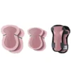 Globber Lot de 3 Protections Junior Coudes Genoux et Poignets Rose Pastel - XXS