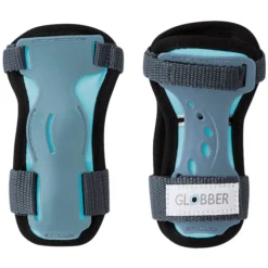 Globber Lot de 3 Protections Junior Coudes Genoux et Poignets Bleu Pastel - XXS