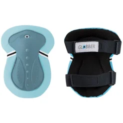 Globber Lot de 3 Protections Junior Coudes Genoux et Poignets Bleu Pastel - XXS