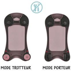 Globber Porteur Walk n' Roll 2-en-1 Eco - Framboise