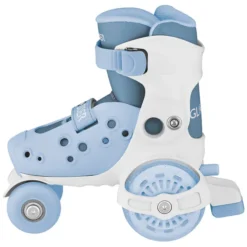Globber Premiers Rollers Ajustables Bleu Pastel - 26/29