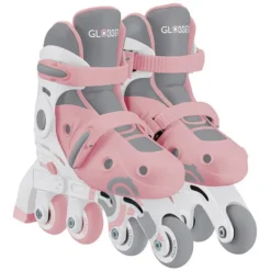 Globber Rollers Evolutifs 2-en-1 Rose Pastel - 26/29