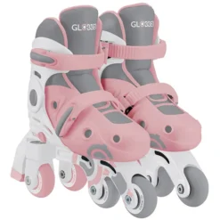 Globber Rollers Evolutifs 2-en-1 Rose Pastel - 26/29
