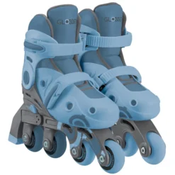 Globber Rollers Evolutifs 2-en-1 Bleu Acier - 26/29