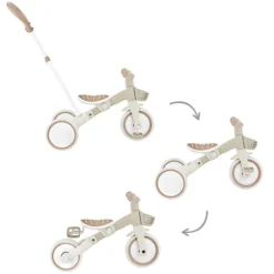 Globber Tricycle Learning 3-en-1 Plus Eco - Taupe