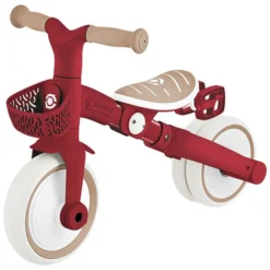 Globber Tricycle Learning 3-en-1 Plus Eco - Rouge Foncé