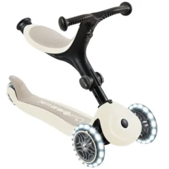 Globber Trottinette Evolutive Go Up Active Lights Ecologic - Noix de Coco
