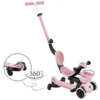 Globber Trottinette Evolutive Go Up Baby 360 Lights - Rose Pastel