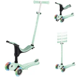 Globber Trottinette Evolutive Go Up Sporty Lights - Menthe Pastel
