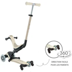 Globber Trottinette Evolutive Go Up Deluxe Light Eco 360 - Taupe
