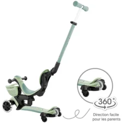 Globber Trottinette Evolutive Go Up Baby 360 Lights - Sauge