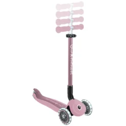 Globber Trottinette Evolutive Go Up Active Lights Ecologic - Framboise