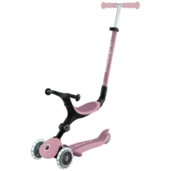 Globber Trottinette Evolutive Go Up Active Lights Ecologic - Framboise