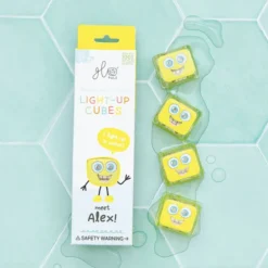 Glo Pals Lot de 4 Cubes Lumineux - Alex Jaune