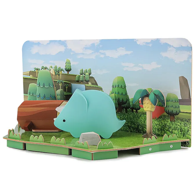 Halftoys Tricera et Habitat Half Dino