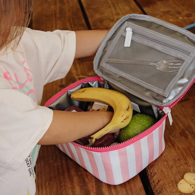 Hello Hossy Lunch Bag - Pink Stripes