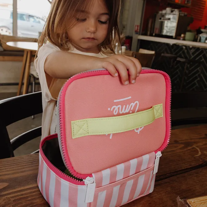Hello Hossy Lunch Bag - Pink Stripes