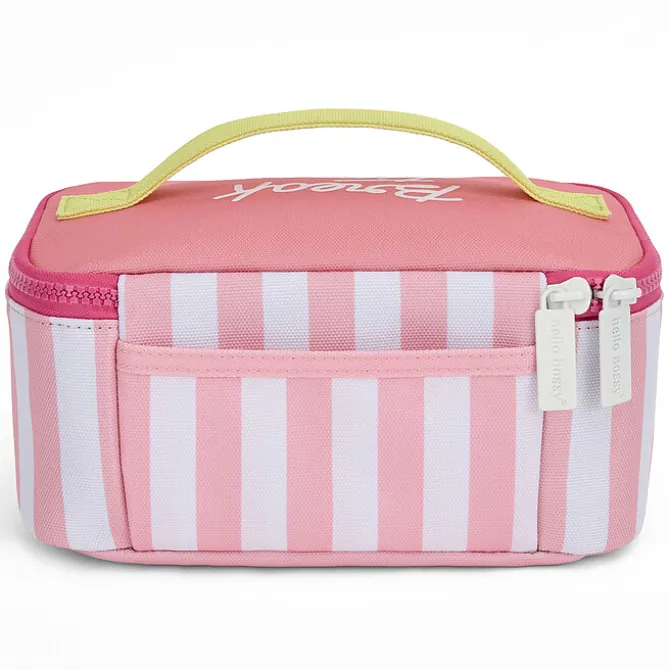 Hello Hossy Lunch Bag - Pink Stripes