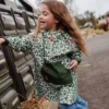 Hello Hossy Poncho de Pluie Green Leopard - 4/6 Ans