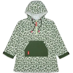 Hello Hossy Poncho de Pluie Green Leopard - 4/6 Ans