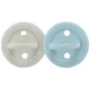 HEVEA Lot de 2 Tétines Rondes Bumi Bébé Denim & Sage - 0/3 Mois
