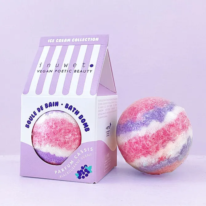 inuwet Boule de Bain Ice Cream - Cassis