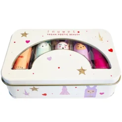 inuwet Coffret de 5 Baumes à Lèvres Delux Rainbow