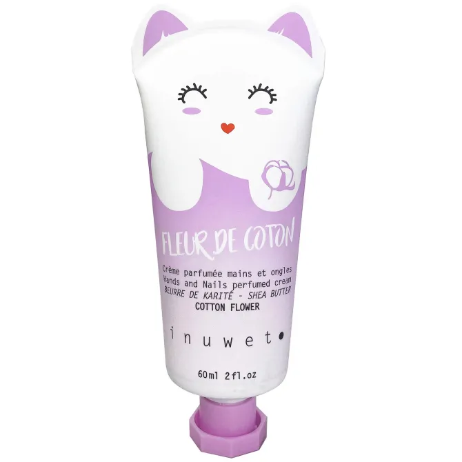 inuwet Crème Hydratante Mains et Ongles - Fleur de Coton