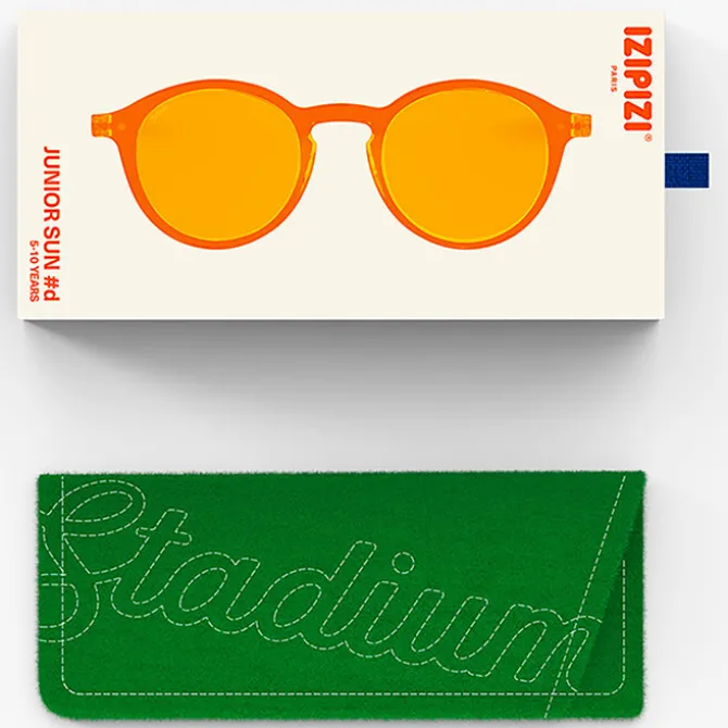 IZIPIZI Lunettes de Soleil Junior #D Stadium 5/10 Ans - Active Yellow