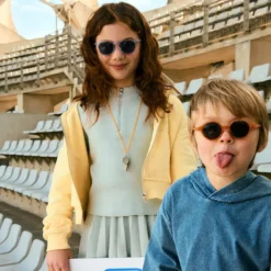IZIPIZI Lunettes de Soleil Kids+ #D Stadium 3/5 Ans - Orange Smash