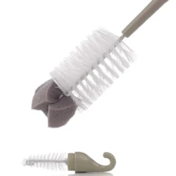 Jané Goupillon Double Usage Brosse et Eponge - Beige