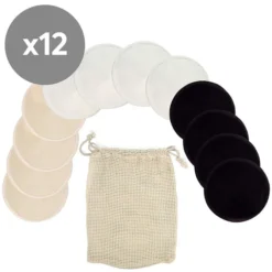 Jané Lot de 12 Coussinets d'Allaitement Lavables - Taille L