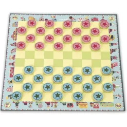Janod Jeu Duo Petits Chevaux et Dames