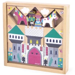 Janod Lot de 37 Cubes Royaume Enchanté - Cross Roads