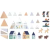 Janod Lot de 35 Cubes Vallée Blanche - Cross Roads