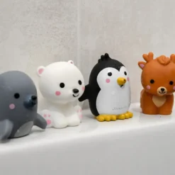 Janod Lot de 4 Gicleurs de Bain - Les Animaux Polaires