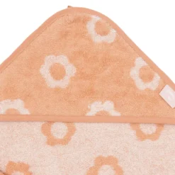 Jollein Cape de Bain Eponge Jacquart - Flower Blush
