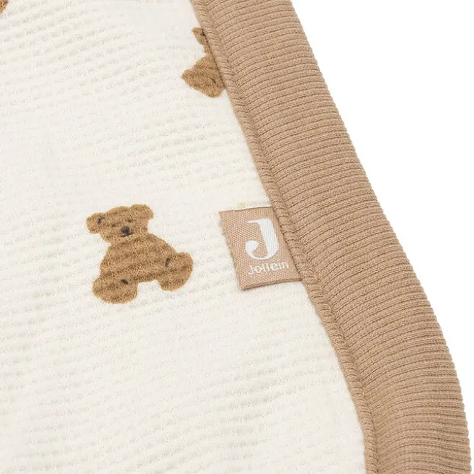 Jollein Couverture Berceau - Mini Teddy Bear Little Waffle Fluffy Teddy Bear
