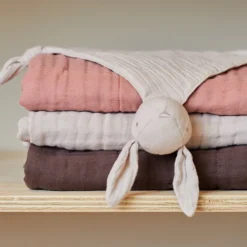 Jollein Doudou Attache Sucette Lapin - Nougat