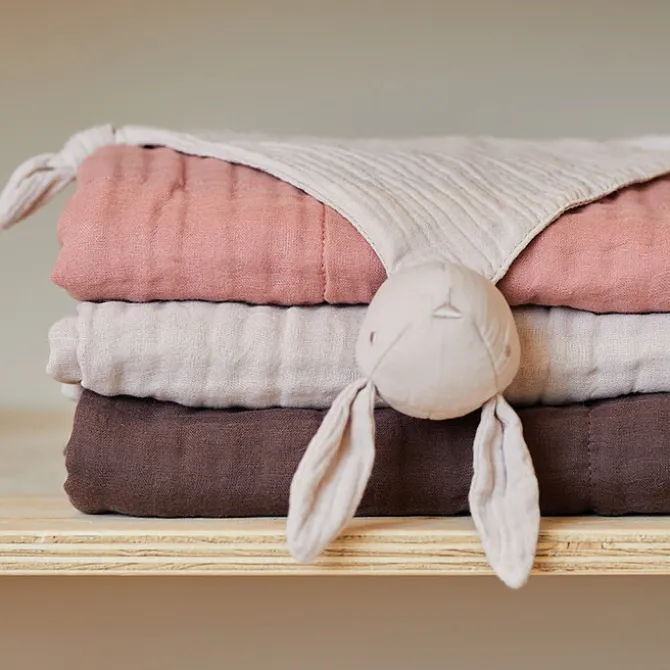 Jollein Doudou Attache Sucette Lapin - Nougat