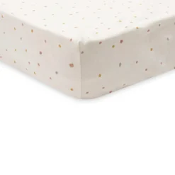 Jollein Drap Housse Berceau et Cododo Jersey Kangaroots Dusty Dots - 40-50 x 80-90 cm