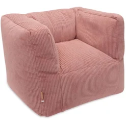 Jollein Fauteuil Pouf Corduroy - Wild Rose