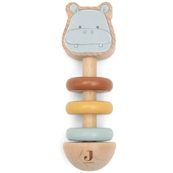 Jollein Hochet en Bois - Hippo Happy