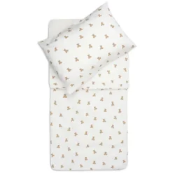 Jollein Housse de Couette et Taie Mini Teddy Bear - 100 x 140 cm