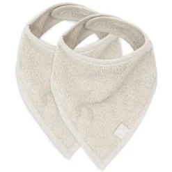 Jollein Lot de 2 Bavoirs Bandana - Nougat